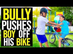 BULLY PUSHES BOY Who CAN'T RIDE HIS BIKE, What Happens Next Is Shocking