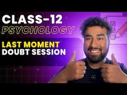 SAMPLE PAPER DISCUSSION Class-12 Psychology Board Exam (BOARD EXAM 2025 PAPER)