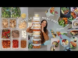 My “capsule meal prep” method for easy meals all week (no repeats!)