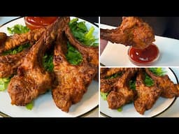 Crispy Mutton Tandoori Chanp Fry Recipe - Eid Ul Azha Recipe by Sariya