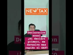 Declaracion anual, ¿si declaro rapido, rapido me despositan?  #shorts #declaracionanual2024