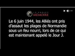 Le jour J : le major Jim Parks en conversation avec Peter Mansbridge