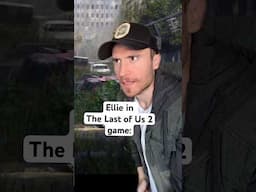 Ellie in the game vs the show #thelastofus #thelastofuspartii #shorts