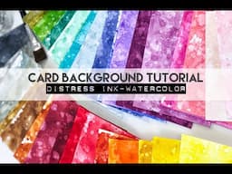 Distress Ink Watercolor Background Tutorial | At The PaperMint