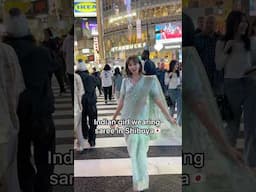 INDIAN GIRL WEARING SAREE IN JAPAN😨 #indian #japan #shibuya #saree #indianvlogger #viralvideo #fyp