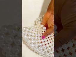 How to make a pearl beaded bag/  How to make a beaded bag