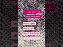 Free Crochet Lessons / Crochet for Beginners/ Learn how to Crochet