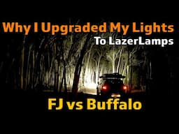 Why I upgraded my lights - FJ vs Buffalo | @4xadventures #adventure #4wd #touring #lazerlampsausnz