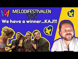 REACTION to the WINNER of MELODIFESTIVALEN 2025 | KAJ - Bara Bada Bastu REACTION | Eurovision 2025