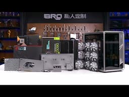 「BRO」4K Water Cooled PC Build Jonsbo BO400 2 Tube Complete Build.乔思伯BO400 深灰金属拉丝#pcbuild