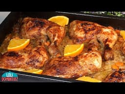 POLLO ASADO A LA NARANJA. Receta fácil y deliciosa, queda una carne muy tierna y sabor insuperable.