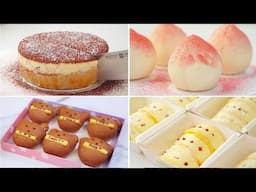 Satisfying Relaxing Video|🍩🍊🍰🍯Persimmon Cake Dessert Recipe|Asmr|Tiktok