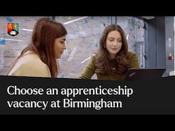 Choose an apprenticeship vacancy at Birmingham | University of Birmingham