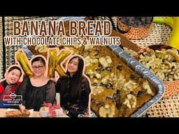 Yummy Banana Bread with Chocolate Chip and Walnut | 1000 subscribers