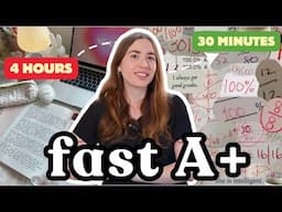 Learn to actually study *fast* before it’s too late…