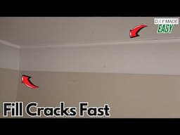 How to fill gaps and cracks - wall ceiling cornice coving