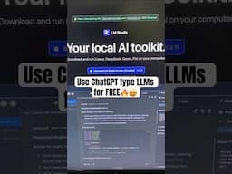 Use AI LLMs for free on your laptop hindi quick tutorial #india  #ai #llm #tech