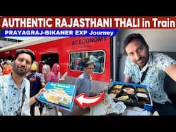 Prayagraj Bikaner Exp journey in 3AC Economy with Rajasthani Thali 😋