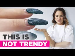 How to Fix Thick Nails | Elegant and Strong Nails | French Tips with Chrome Powder