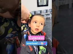 Baby’s First Haircut… Too Cute to Handle! 😍✂️ #baby #shorts