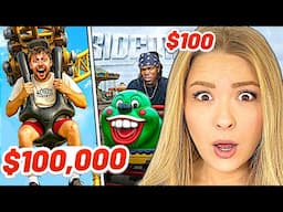 SIDEMEN $100,000 VS $100 THEME PARK (EUROPE EDITION) Reaction