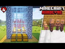 I Built the Perfect Iron Farm and Villager Breeder in Minecraft Hardcore | Ep 4
