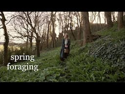 Spring foraging for Wild Garlic ⌘ Making Crackers ⌘ ASMR ⌘