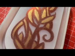 What Happens When You Draw Chrome Pigment Directly in a Mold?