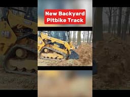 Building BACKYARD Dirtbike Track!!