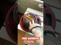The final Karnivore Tests!