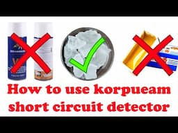 how to use korpueam short circuit detector  | in telugu | by syam |