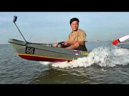 Chạy Thử Xuồng Tự Chế Máy Độ