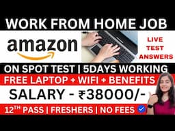 AMAZON HIRING | LIVE TEST ANSWERS | WORK FROM HOME JOBS 2025 | ONLINE JOBS AT HOME | AMAZON VCS JOBS