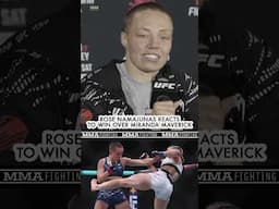 Rose Namajunas reflects on her win over former sparring partner Miranda Maverick at #UFCAtlanta