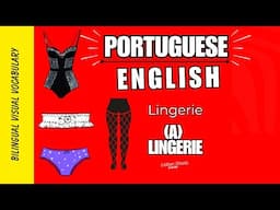Lingerie in Portuguese. A lingerie #learnportuguese #vocabulary #lingerie #portugal