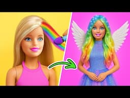 TRASFORMAZIONE DI BARBIE RICCA VS POVERA || Piccoli Oggetti in Miniatura su 123 GO! SCHOOL