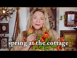 Spring at the Cottage: thrifted upgrades, blooms, & a porch refresh