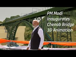 PM Modi inaugurates Chenab Bridge | 3D Animation
