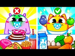 Learn Good Habits for Kids | Healthy Food Song | Funny Song For Baby & Nursery Rhymes by Toddler Zoo