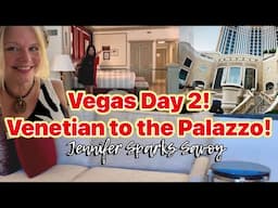 Las Vegas Hotel Hopping! Second Stop: The Palazzo | Luxury Room, Pool & Casino Tour