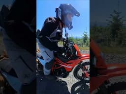 My first ride on the KTM 390 Enduro R was EVENTFUL. Full video next week! #390enduro