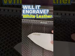 Will It Engrave ? White Leather