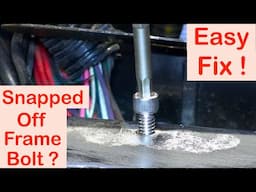 Delboy's Garage:- Motorcycle "Broken Frame Bolt" Rescue !