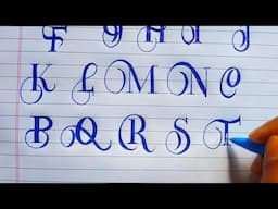How to write Creative Lettering Alphabets AtoZ | R.U.A Sign Writing