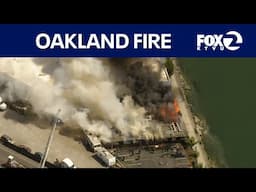 Fire burns Oakland building | KTVU