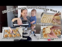 30-minute dinner rolls from scratch + breadstick + hamburger buns - family favorite recipes!