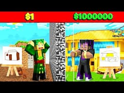 1$ vs 100000$ House Drawing Challenge😱
