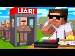 Using LIE DETECTOR to Troll Villager in Minecraft..