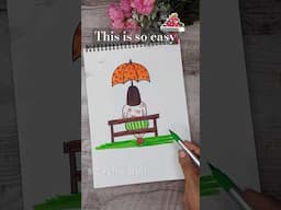 Draw a Cute Girl in Simple steps #shorts #shortsfeed #diy #artandcraft #craftmerint