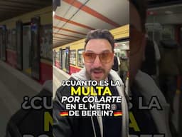 ESTO TE PASARÁ si te metes SIN PAGAR en EL METRO de Berlín